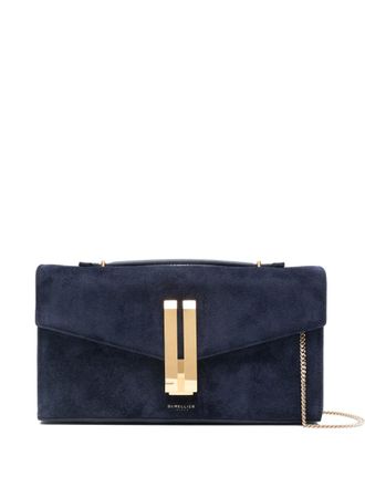 DeMellier Vancouver suede clutch bag - Blauw