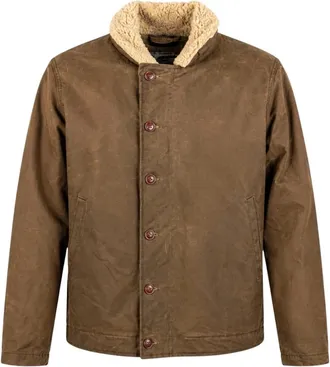 CHESAPEAKE'S Wilson Deck Jacket Waxed Cotton - - Jackets - Uomo - Marrone - XL