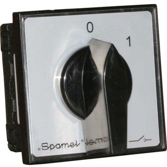 OEM Interruptor De Leva De 40 A, Seccionador 0-1 (3 Polos), Montaje En Panel, Frente Bloqueable, Amarillo/rojo