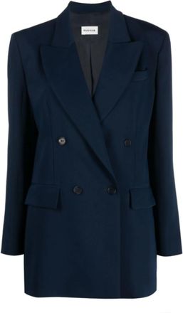Parosh Blue Peaked lapel Jacket