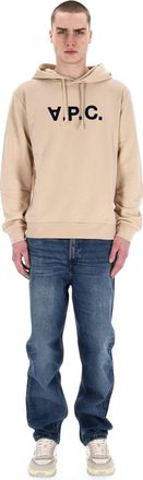 A.P.C. Cotton Crewneck Sweatshirt with Central Logo