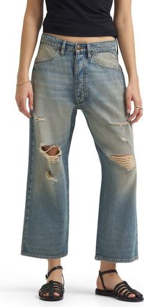 Lee Ripped Crop Loose Fit Jeans in Western Blues Dx at Nordstrom, Size 27