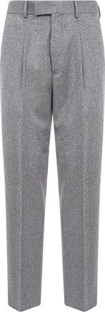 Ermenegildo Zegna Wol & Kasjmier Broek - Heren - Nette broeken - Grijs - 2XL - Wol - Broeken