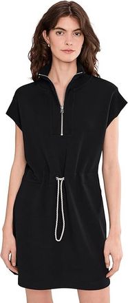 Varley Avaya 1/2 Zip Dress Womens Dress Black : XXS, Elastane/Polyester/Viscose