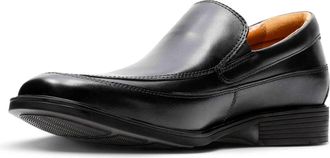 Clarks Slipper CLARKS Tilden Free, Herren, Gr. 40, schwarz (schwarz leather), Leder, Schuhe Slipper, mit gepolsterter Ortholite-Innensohle