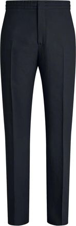 Ermenegildo Zegna Oasi Lino trousers - men - Linen/Flax - 50 - Blue