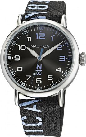 Nautica NAPLSF015 Mens Loves the Ocean Watch - Silver - One Size