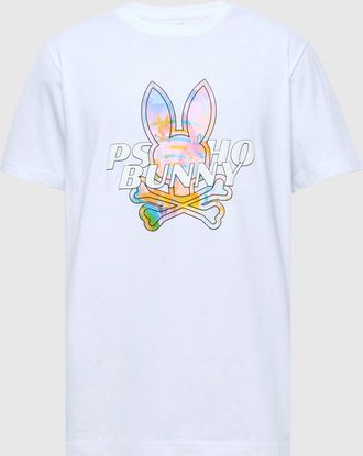 Psycho Bunny Mens Milos Graphic Tee 100 WHITE / S