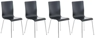 Clp Clp - Set 4 Sedie Visitatore Pepe Nero