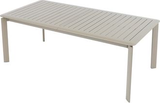 Vente-Unique Mesa de jard&iacute;n extensible de aluminio L.205/286.5cm - Topo - VELYRA de MYLIA