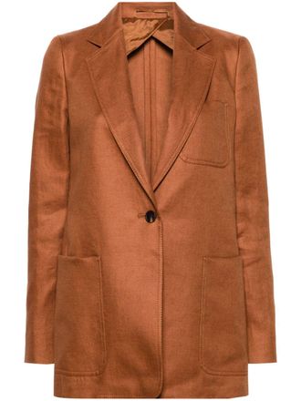 Max Mara Boemia single-breasted blazer - Brown