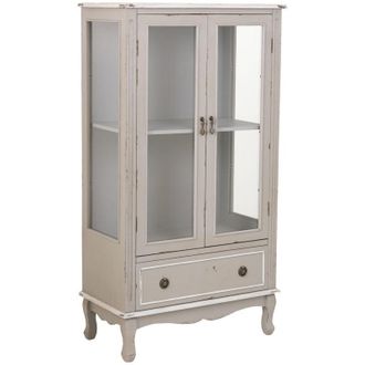 Wanderlust Deco Wanderlust Deco - Vitrina De Madera Con 1 Caj&oacute;n Y 2 Puertas 80x42x148h Cm