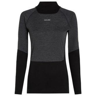 Icebreaker Merino 200 Oasis+ L/S High Neck Merinounterw&auml;sche f&uuml;r Damen | schwarz