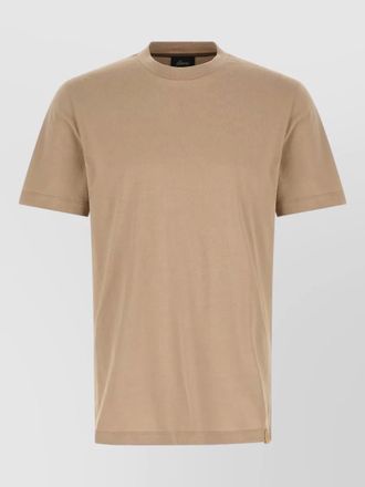 Brioni carbon effect cotton crew neck t shirt