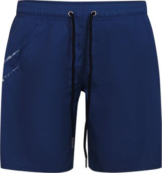 Plein Sport Scratch Logo Zwemshorts in Marineblauw