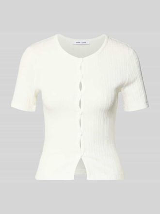 Sams&oslash;e & Sams&oslash;e Strickshirt mit Knopfleiste Modell SAJUNI in Weiss, Gr&ouml;&szlig;e XS