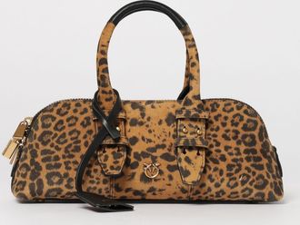 Pinko Borsa Pinko in camoscio stampa animalier