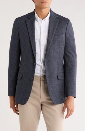 Original Penguin Herringbone Two-Button Sport Coat in Blue/black at Nordstrom Rack, Size 38 Regular