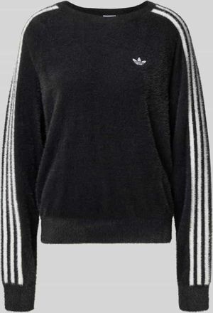 adidas Originals Regular Fit Sweatshirt mit Logo-Stitching Modell Holiday in Black, Größe L