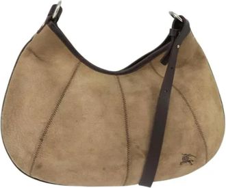 Burberry Pre-owned Suede shoulder-bags - Dames - Vintage Schoudertas - Bruin - ONE Size - Su&egrave;de - Vintage