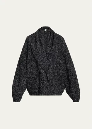 Toteme Oversized Shawl-Lapel Cardigan