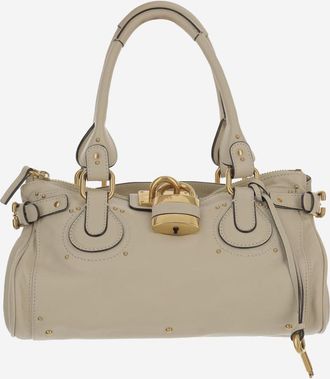 Chlo&eacute; Beige Paddington shoulder bag