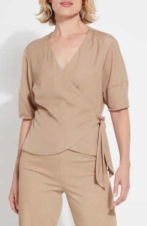 Lyssé Juno Wrap Top in Tanned at Nordstrom Rack, Size X-Small