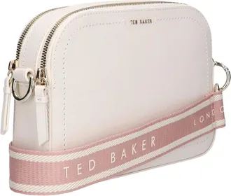 Ted Baker Tassen, Dames, Beige, ONE Size, Leer, Luceele Webbing Leren Crossbodytas