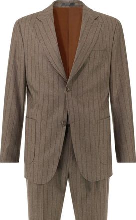 Boggi Milano Completo gessato in lana - Marrone