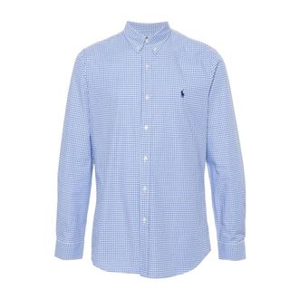 Polo Ralph Lauren Blauw en Wit Overhemd - Heren - Casual Overhemden - Blauw - S - Katoen - Overhemden