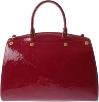 Louis Vuitton Pre-owned Handbags, female, Red, Size: ONE SIZE Pre-owned Monogram Vernis Handbag