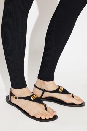 Balenciaga Riva Sandals, Womens, Black