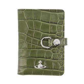 Vivienne Westwood Tarjetero Vertical con Solapa - Accessories - Mujer - Verde - ONE SIZE
