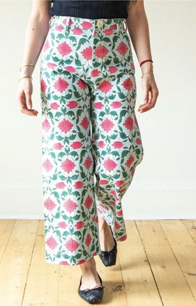 SZ Blockprints Womens Disco Pants In Lisbon