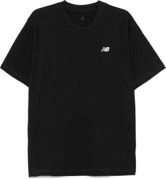New Balance logo-embroidered T-shirt - unisex - Cotton - S - Black
