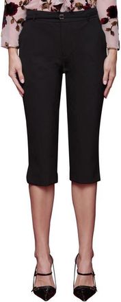 Avec Les Filles High Waist Capri Pants in Black at Nordstrom, Size 12