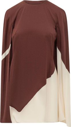 Alberta Ferretti Multicolour Round Neck Midi Dress