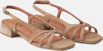 Jonak Sandalen van su&egrave;deleer met lage hak Argos