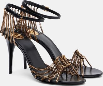 Saint Laurent Babylone 90 leather sandals