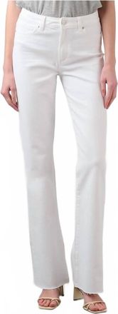 Paige High Rise Laurel Canyon Jeans In Crisp White