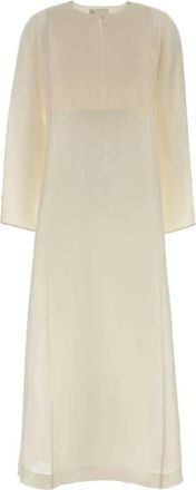 Tory Burch Dames, Jurken, Wit, Maat: M Linnen