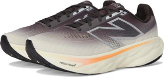 New Balance Mens Fresh Foam X 1080 V14 Running Shoe, Black Cement/Angora/Hot Mango, 10 UK