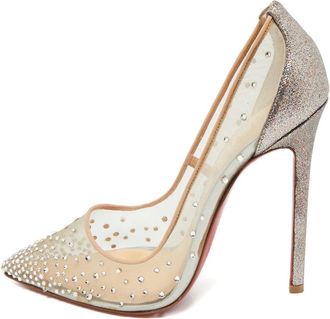 Christian Louboutin Pumps Follies Strass - Toni neutri