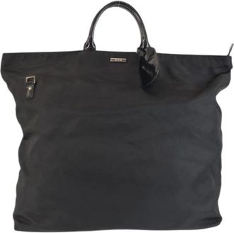 Gucci Pre-owned Nylon Tote Bag - Dames - Vintage Shopper - Zwart - ONE Size - Nylon - Vintage