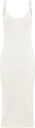 Dion Lee semi-sheer open-back midi dress - women - Viscose/Nylon - S - White
