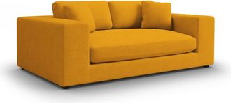 CXL by Christian Lacroix Sofá 3 plazas de pana amarillo