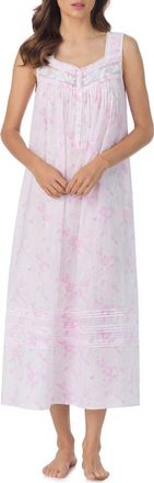 Eileen West Floral Cotton Ballet Nightgown in Rose Print at Nordstrom, Size X-Small