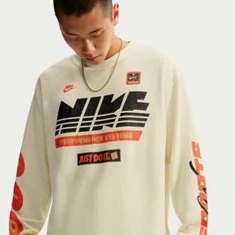 Nike Mens Nike Sportswear Thermal Top in Yellow | IZ3196-715