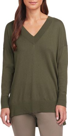 Matty M Side Slit Sweater in Olive at Nordstrom Rack, Size X-Small