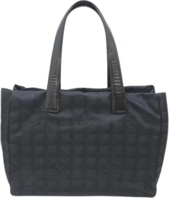 Chanel Pre-owned Vintage Tote Bag - Dames - Vintage Shopper - Zwart - ONE Size - Nylon - Vintage